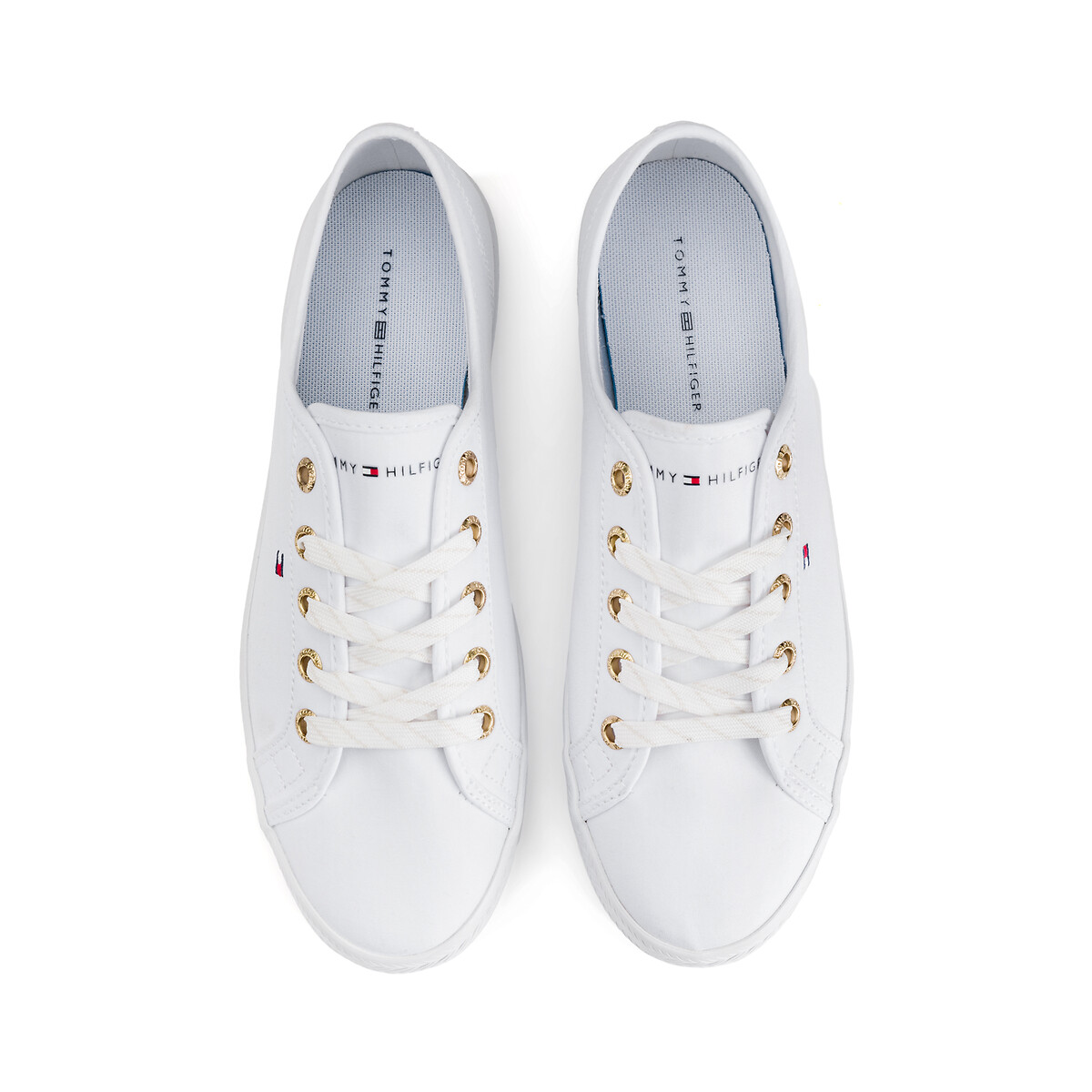 Sapatilhas em tecido, Essential branco, TOMMY HILFIGER