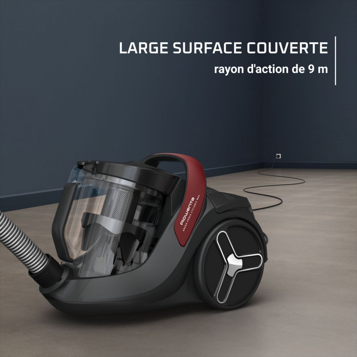 Aspirateur sans sac Green force cyclonic max RO7B13EA couleur unique, ROWENTA