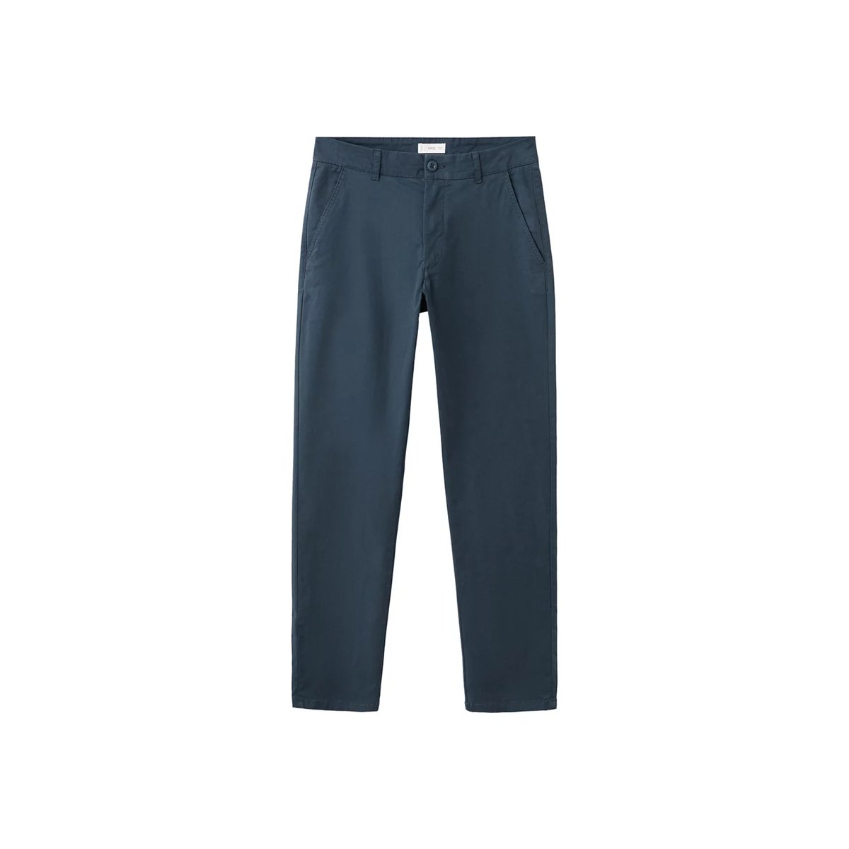 Pantalon chino uni bleu marine, MANGO TEEN