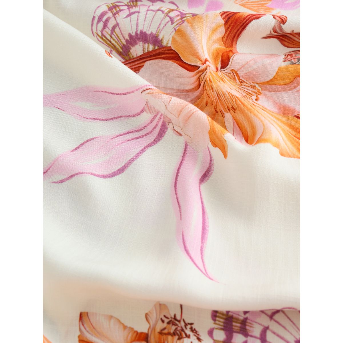 Kimono long écru/blanc floral, NEXT