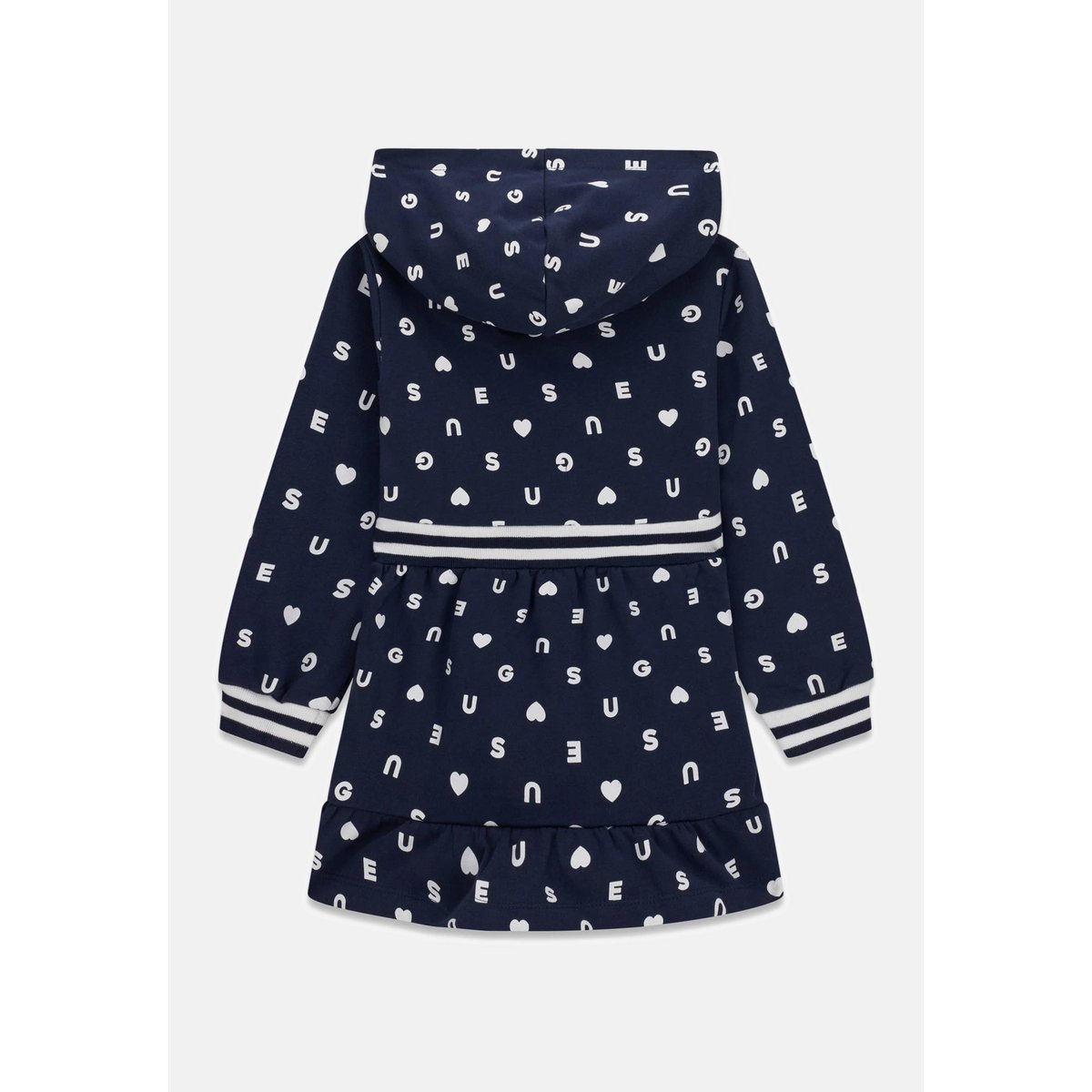 Sweat À Capuche Avec Logo Intégral Dress bleu foncé, GUESS KIDS
