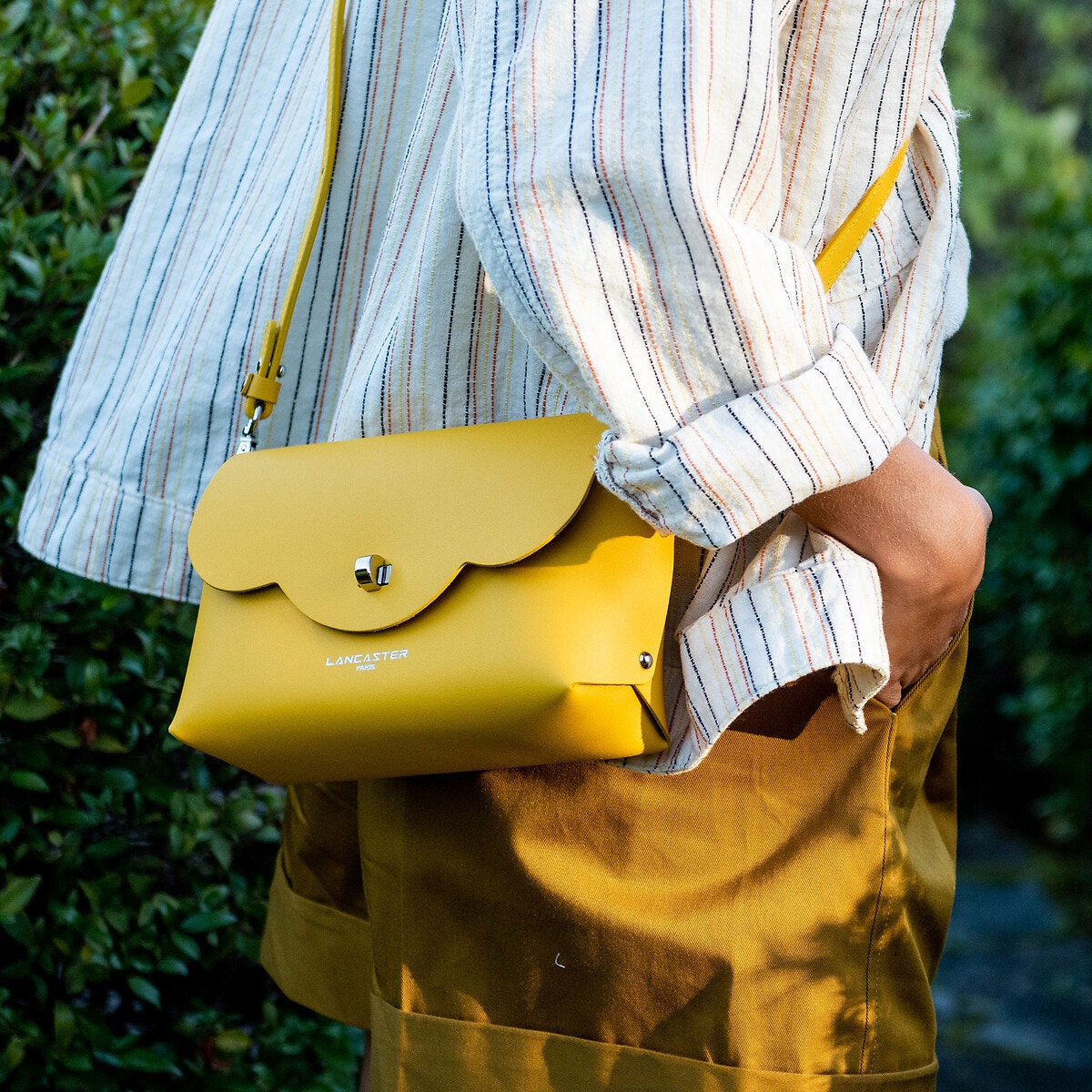 Sac trotteur, Made in France PUR & ELEMENT CITY camel, LANCASTER