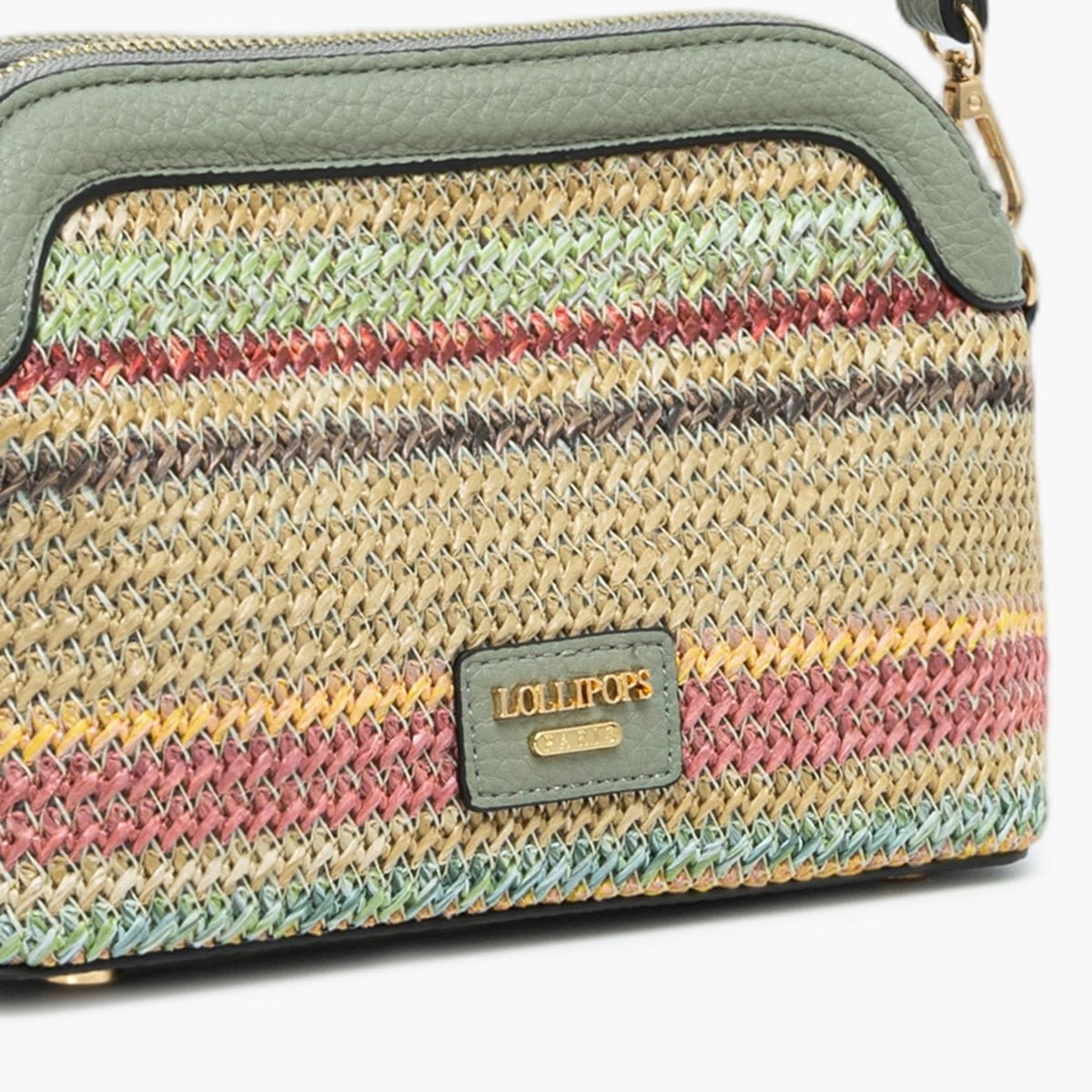 Petit sac multi poches  Sartene vert, LOLLIPOPS