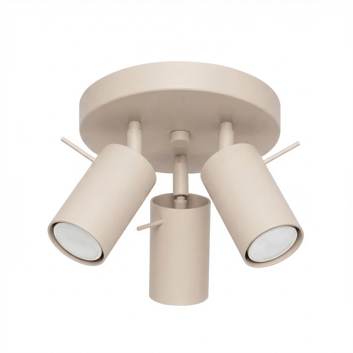Plafonnier Acier Taupe GU10 3 RING taupe, EDEN
