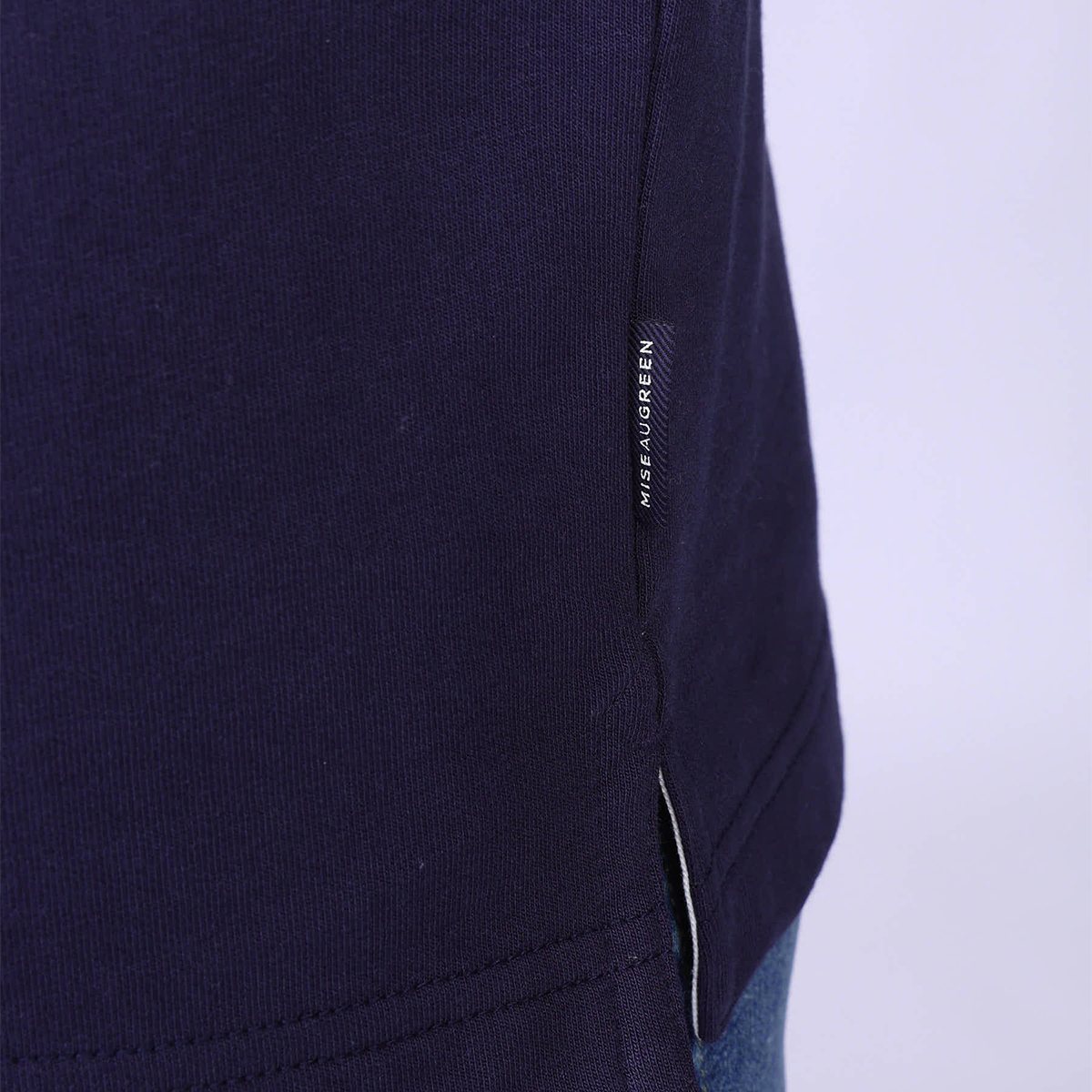 Polo Rugby color block bleu marine, MISE AU GREEN