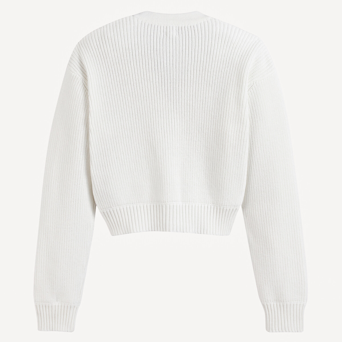 V-Neck Cardigan in Fine Knit ecru , LA REDOUTE COLLECTIONS