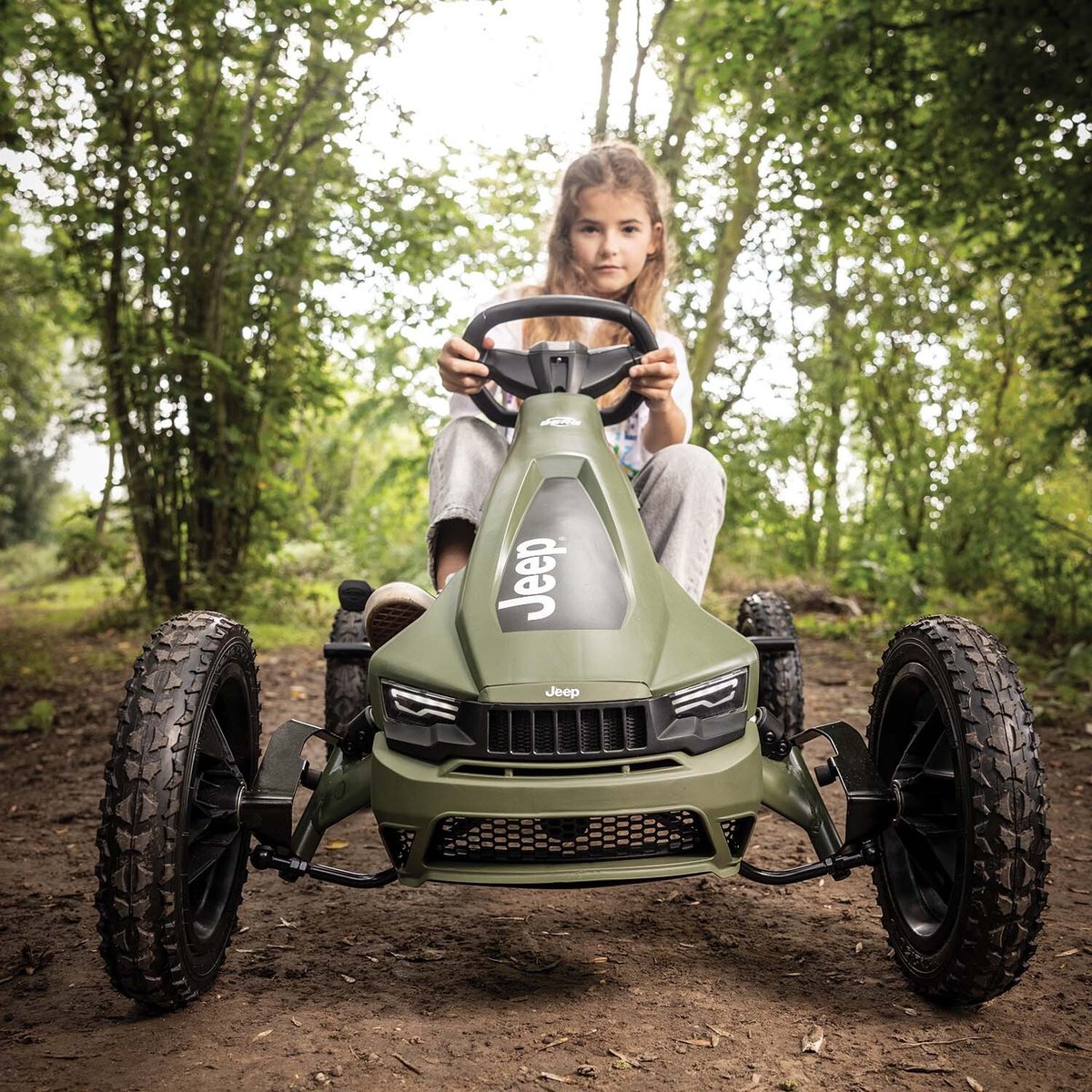 Kart à pédale Rally Jeep Cherokee vert, BERG TOYS