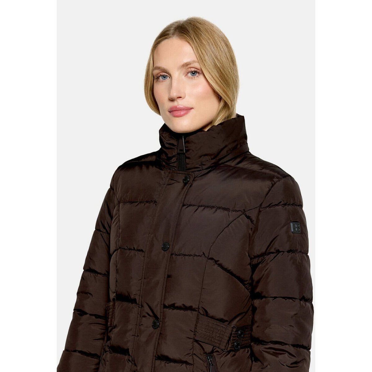 Veste outdoor à capuche amovible black bean, BETTY BARCLAY