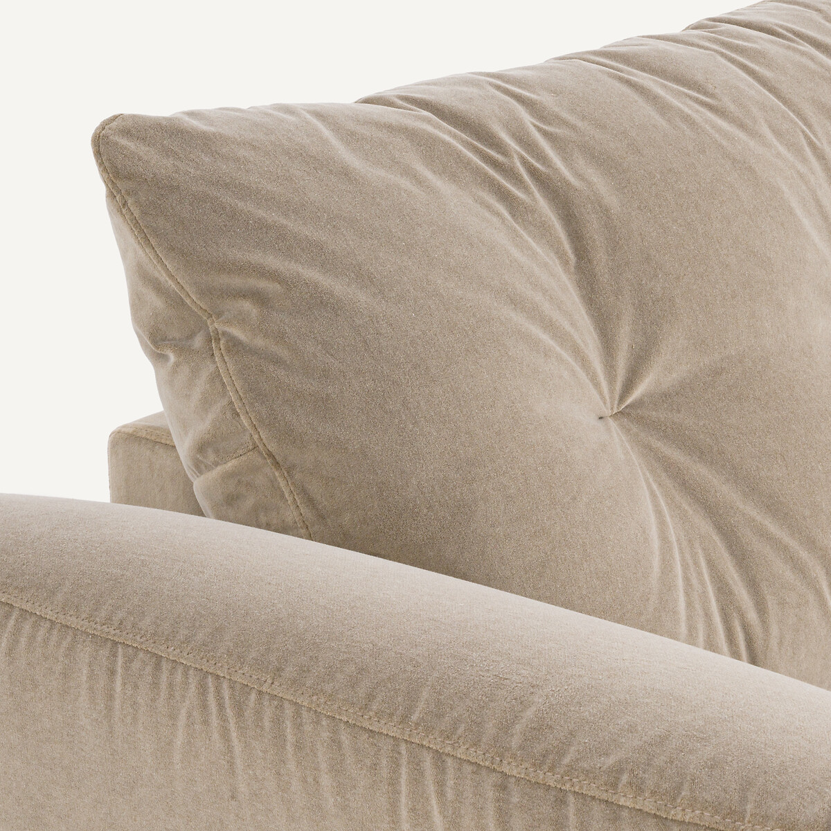 3-Sitzer-Sofa, umwandelbar, Stonewashed-Velours, EDGAR shiitakegrau, AM.PM