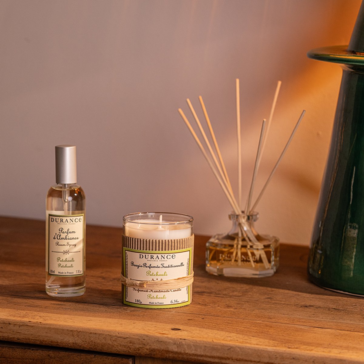 Diffuseur de parfum PATCHOULI couleur unique, DURANCE