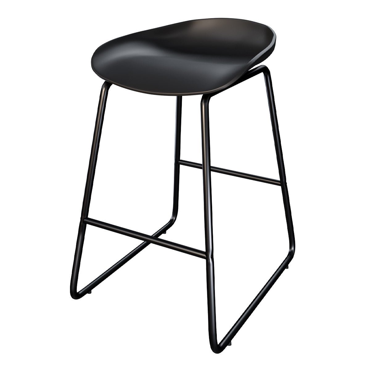 Lot de 2 chaises pour îlot central H65,5 cm - YOSHI noir, MAISON PAVANE