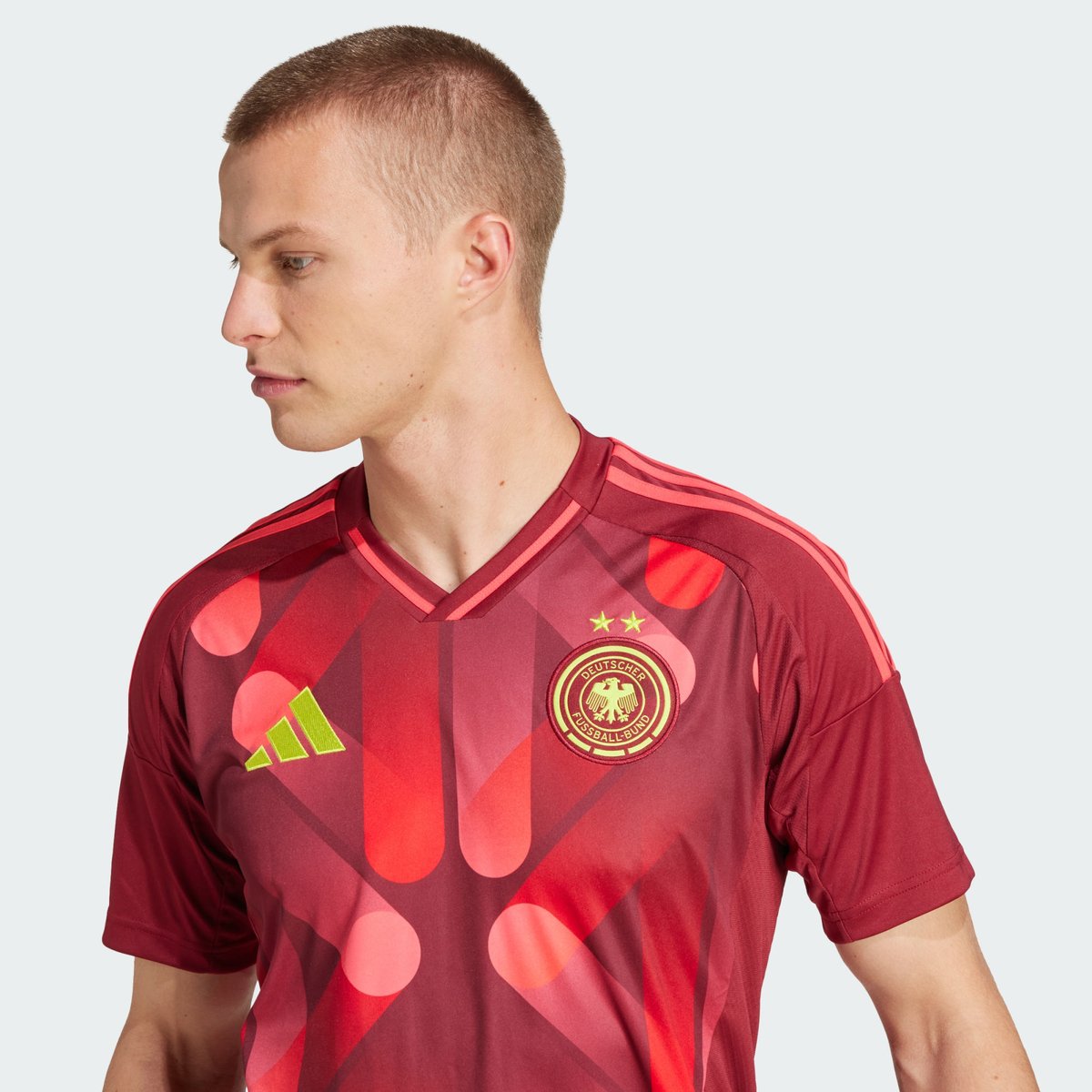 Maillot Extérieur Allemagne 25 (Équipe Féminine) team coll burgundy 2, adidas Performance
