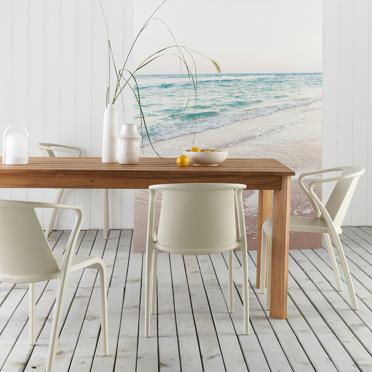 Lot de 2 fauteuils en polypropylène, Predsida sable, LA REDOUTE INTERIEURS