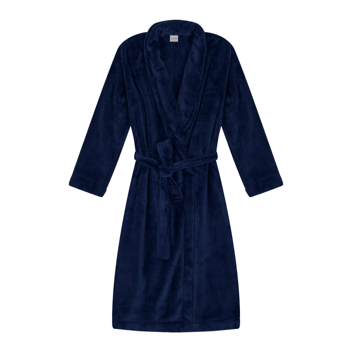 Peignoir en peluche flanelle ESSENTIEL H61B bleu, LE CHAT
