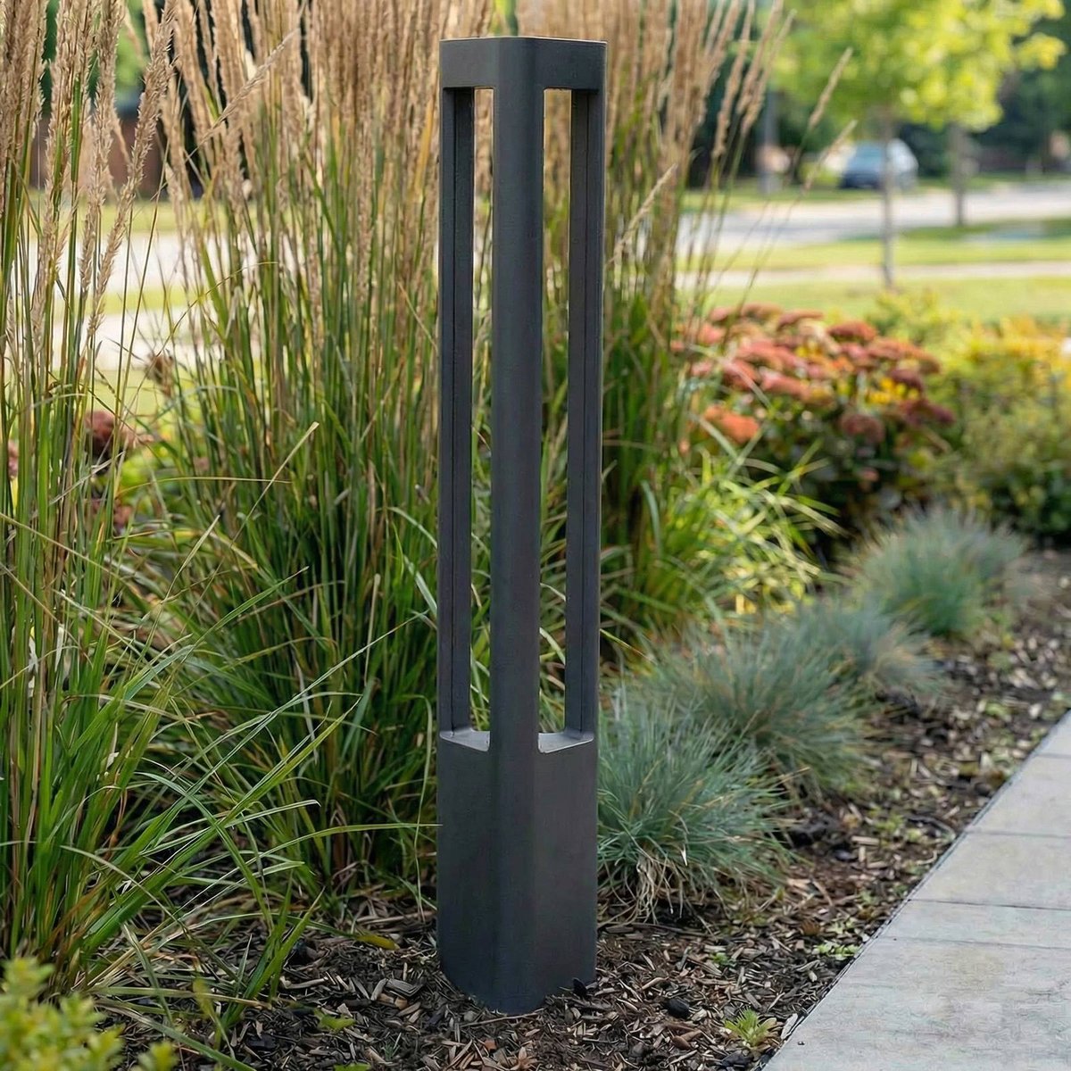 Luminaire extérieur en aluminium moderneLED anthracite, LUCANDE