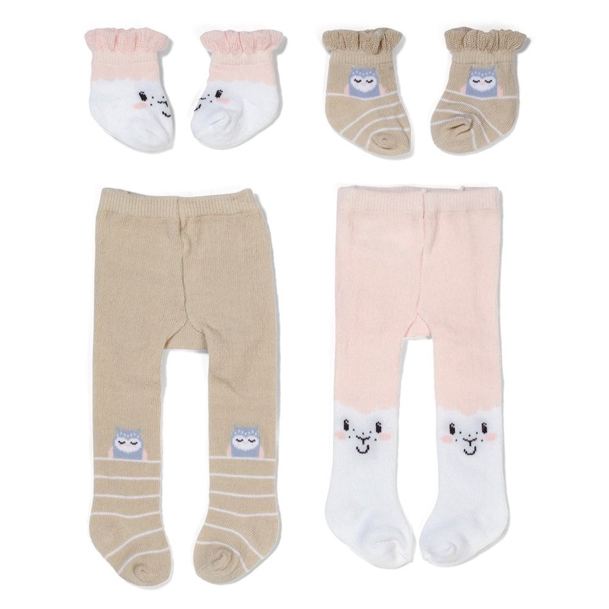 BABY born - Chaussettes et collants Moutons pour poupée de 43 cm multicolore, ZAPF CREATION
