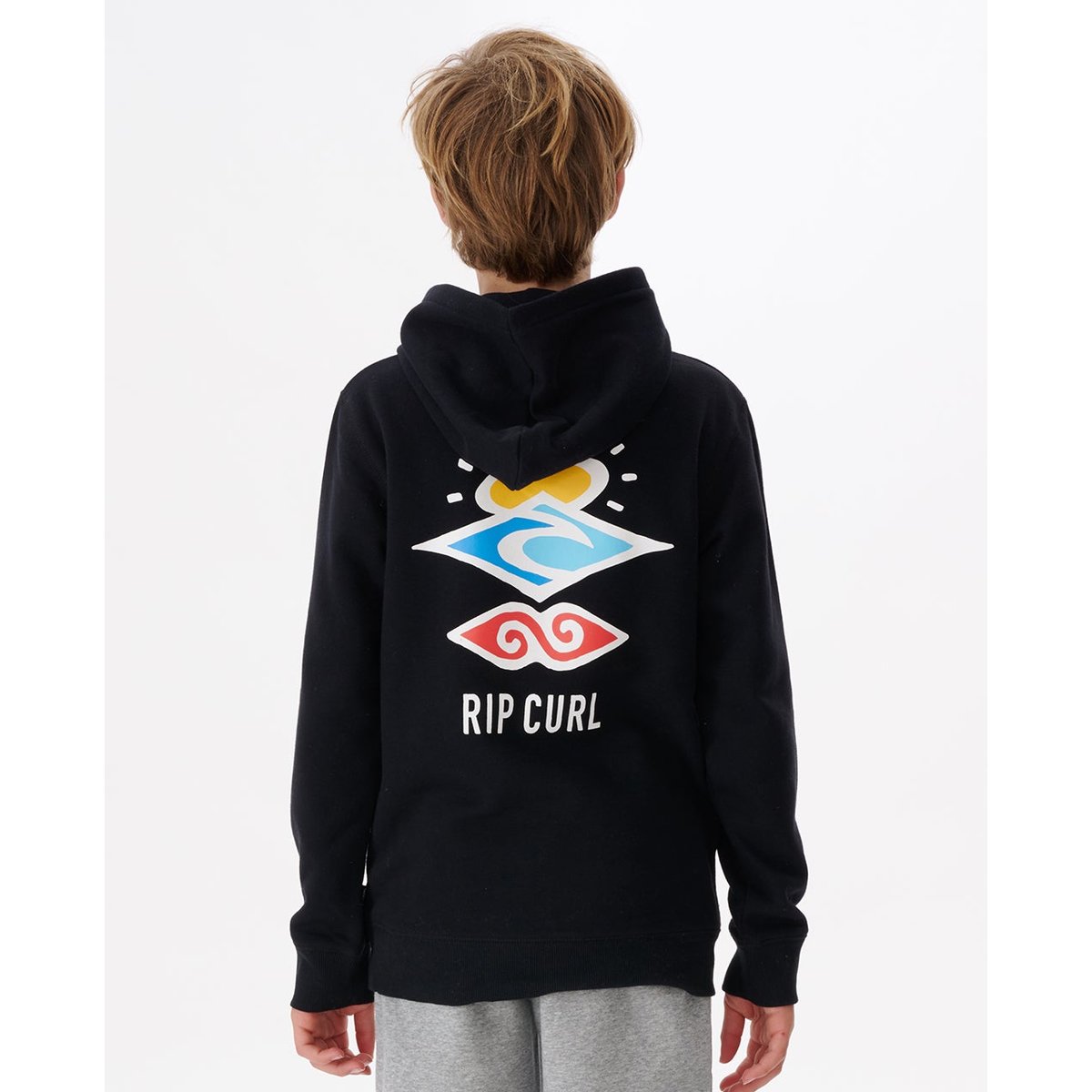 Sweat à capuche SEARCH ICON noir, RIP CURL