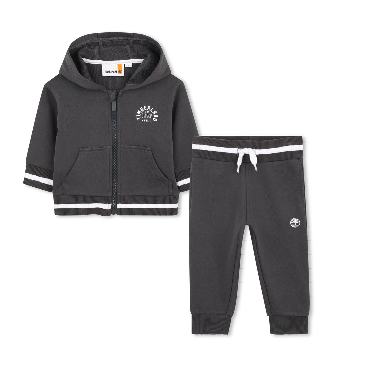 Ensemble cardigan et pantalon de jogging fusain, TIMBERLAND