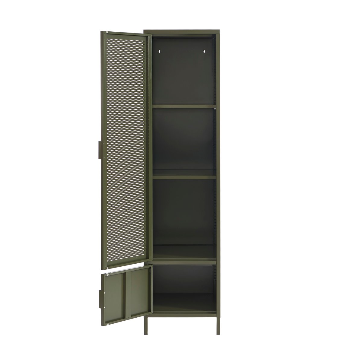 Vestiaire en acier vert olive, PANTONE