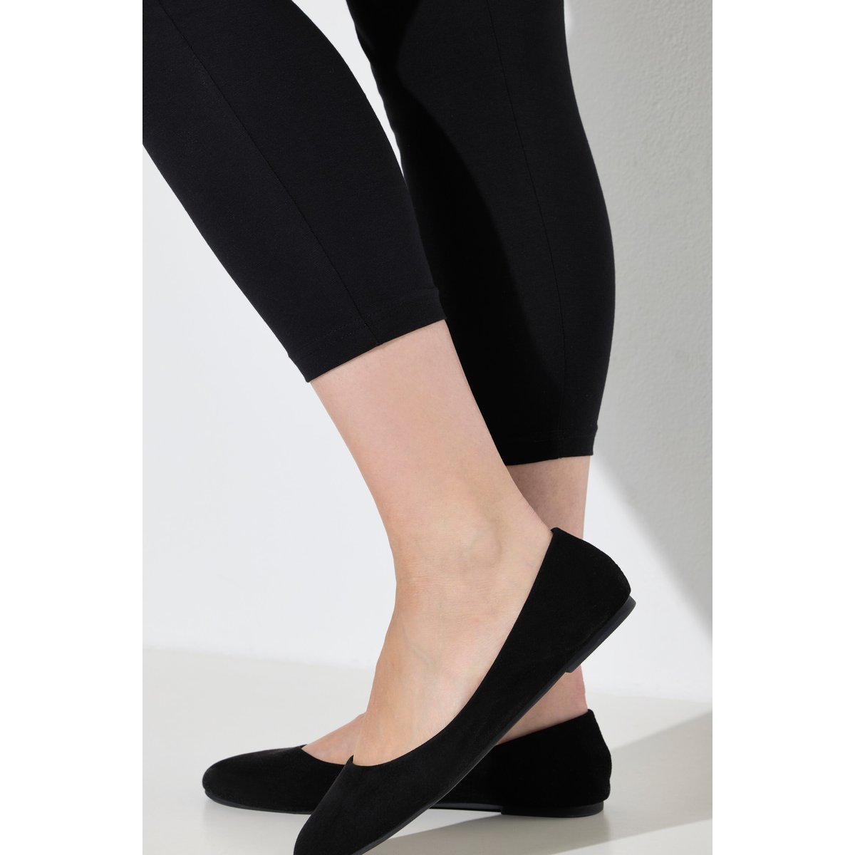 Legging 7/8 avec taille élastique noir, ULLA POPKEN