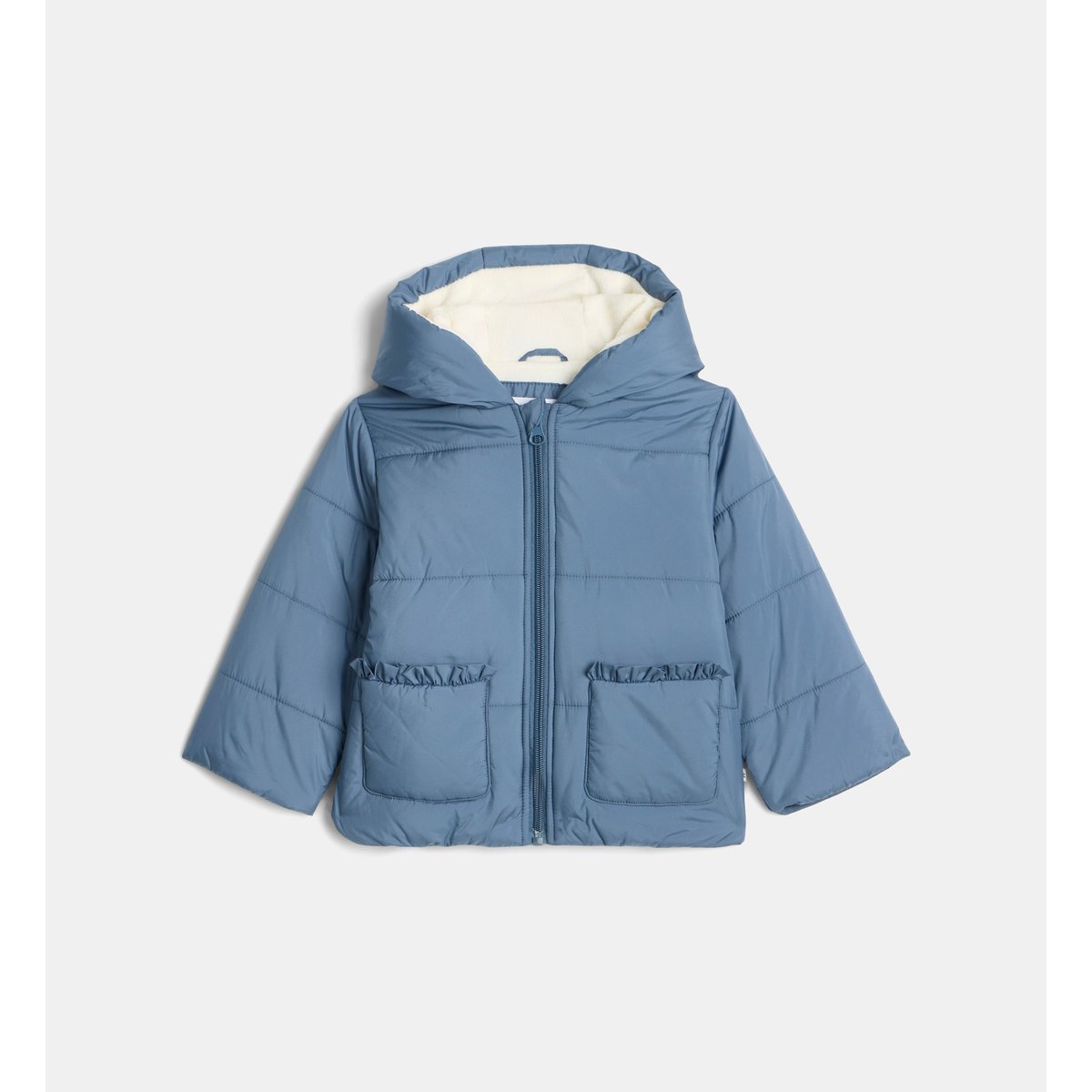 Doudoune tizia capuche bleu moyen, CADET ROUSSELLE