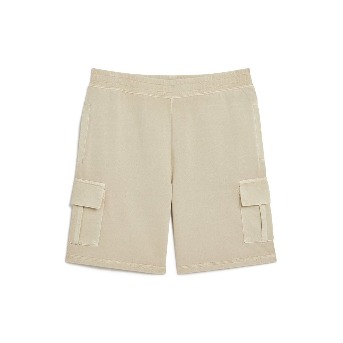 Short Cargo Coutures Contrastées Coupe Décontractée beige pélican délavé, SUPERDRY