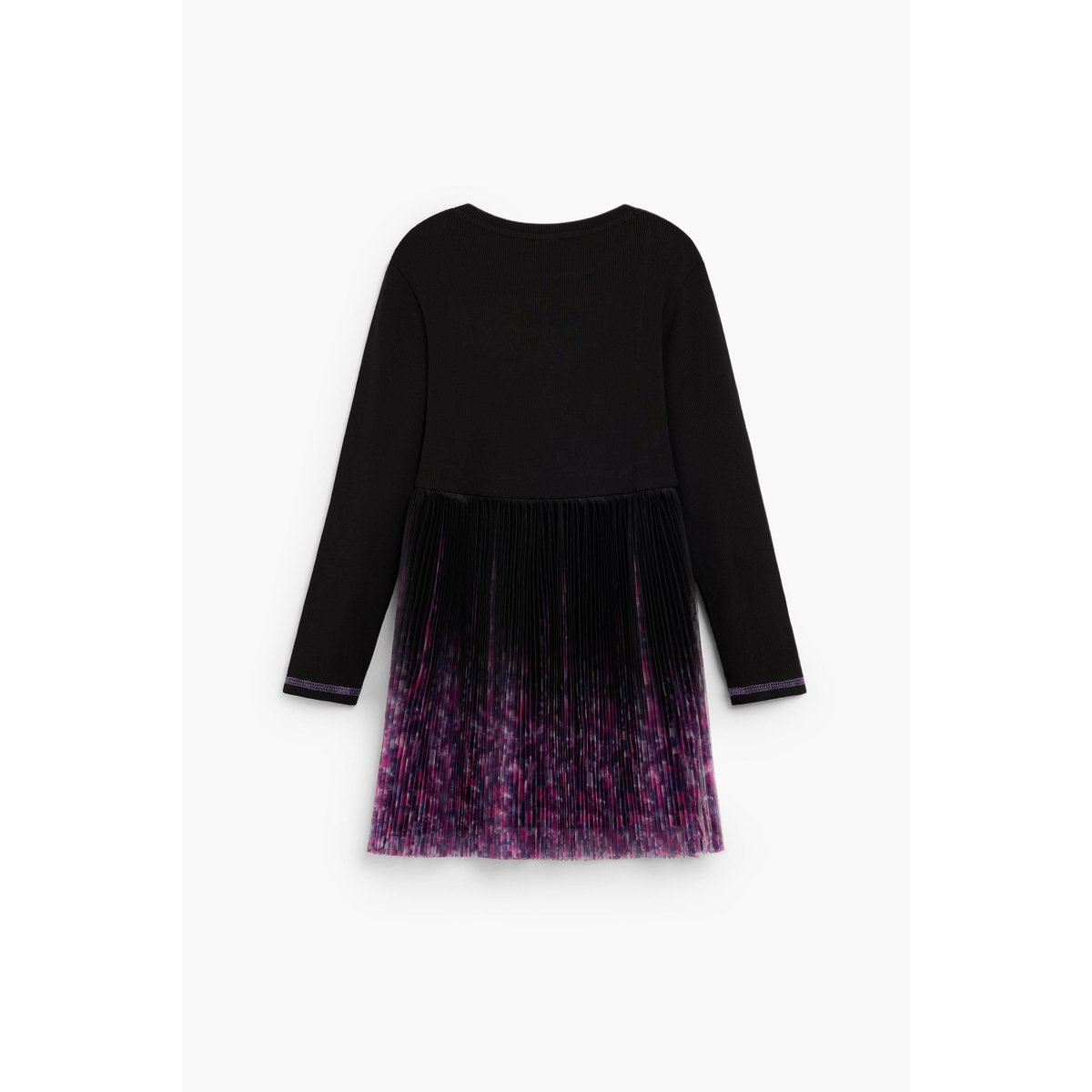 ROBE ASYMÉTRIQUE IMPRIMÉE noir, DESIGUAL