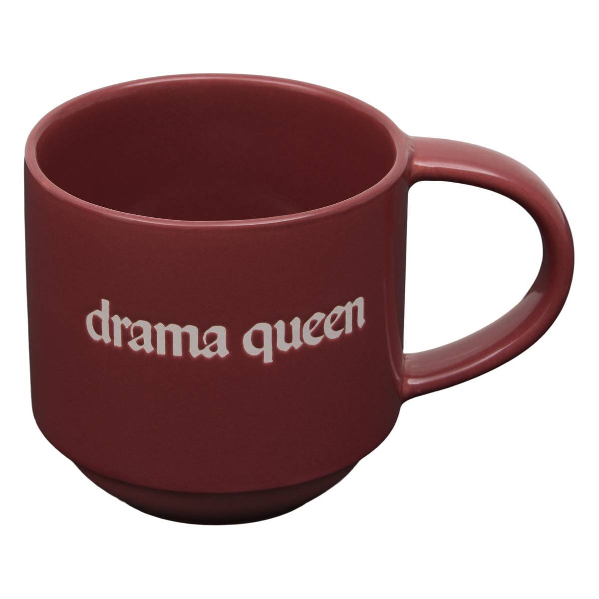 Coffret mug 38cl + chaussettes Drama Queen bordeau modèle b, ATMOSPHERA
