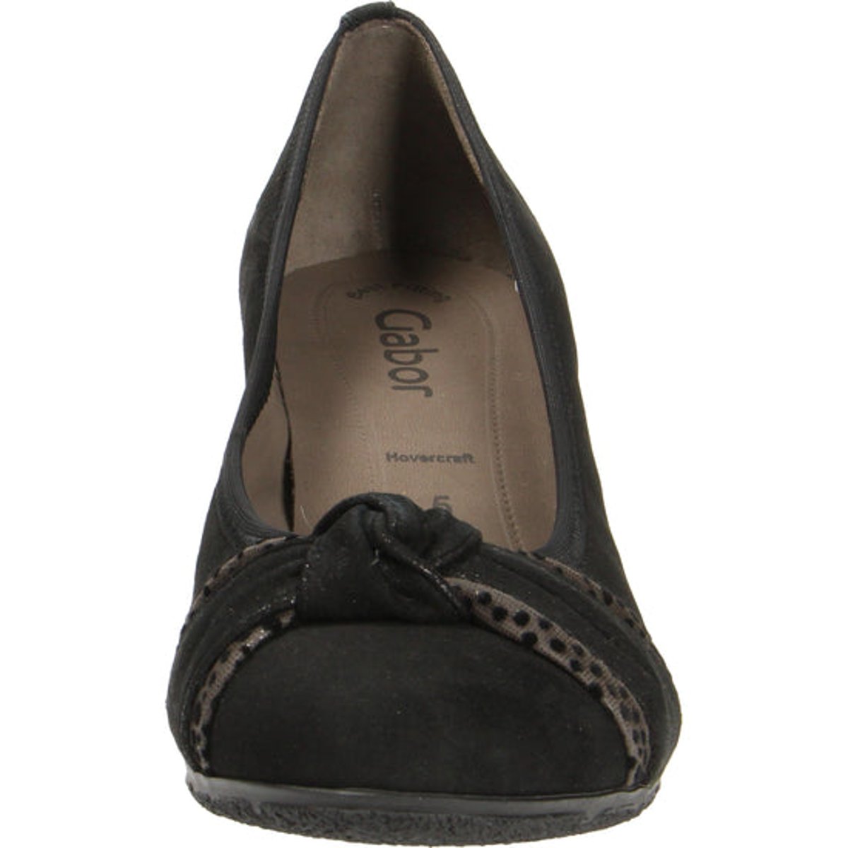 Escarpins en cuir noir, GABOR