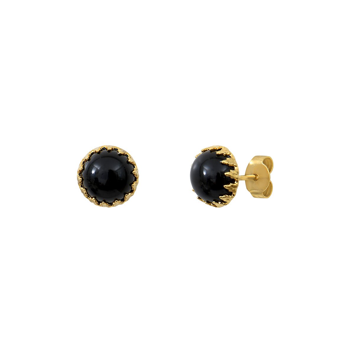 Boucles d'oreilles cordelia onyx noir, CAROLINE NAJMAN
