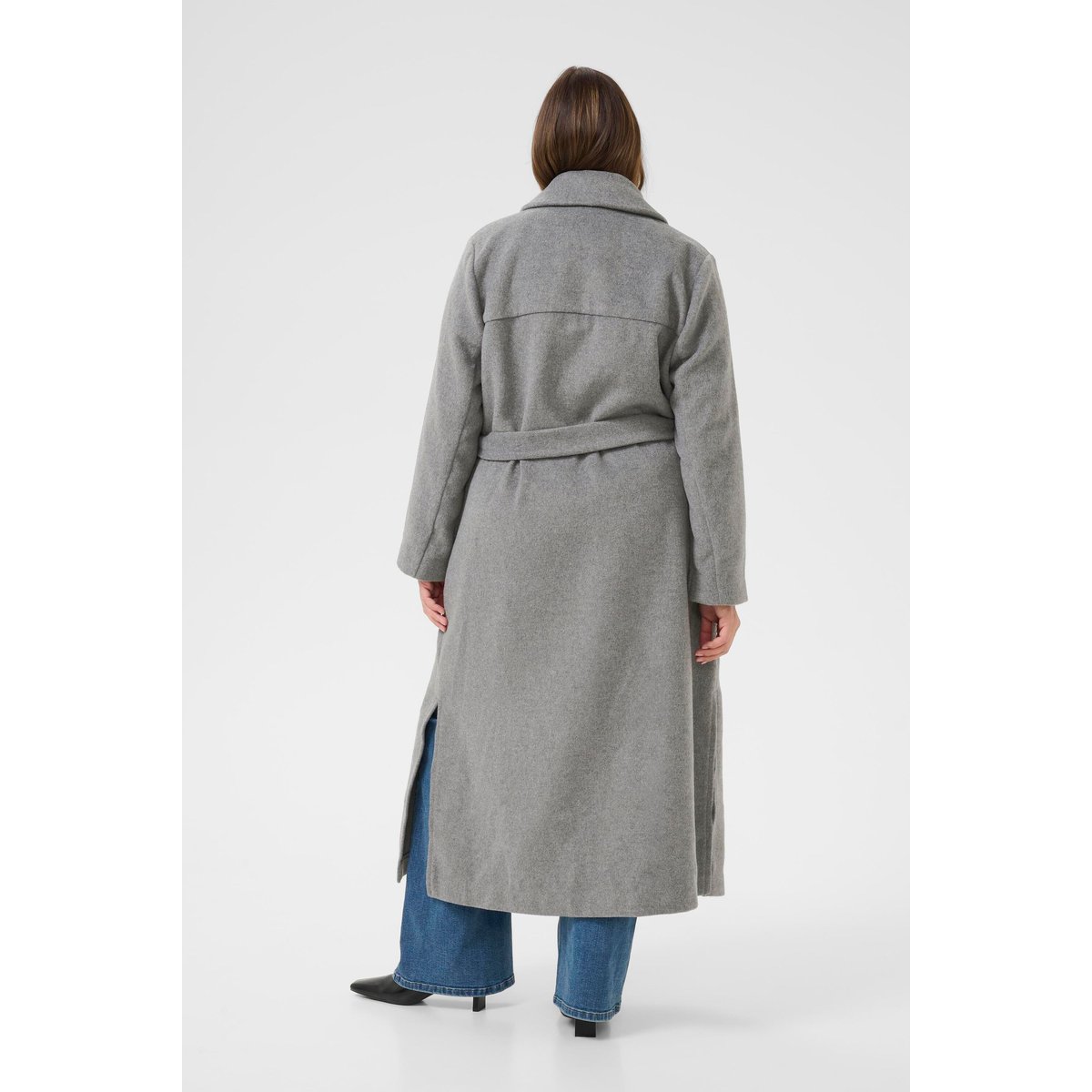Manteau gris grey melange, KAFFE CURVE