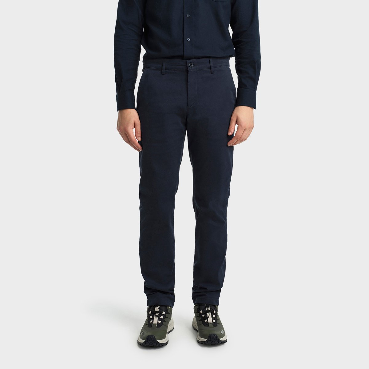 Pantalon chino en coton biologique bleu marine, AIGLE