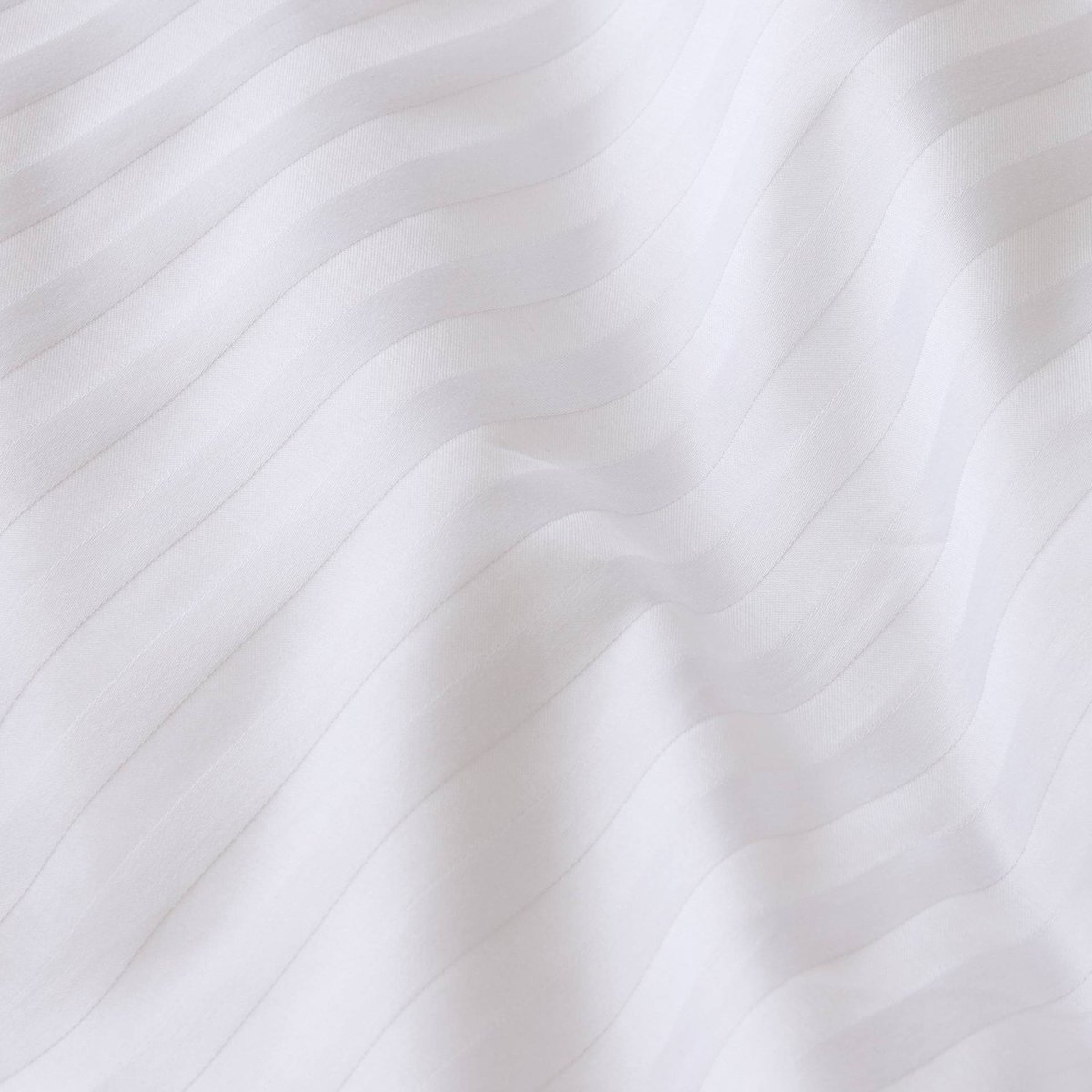 Housse de couette, satin de coton bio blanc, MONOPRIX
