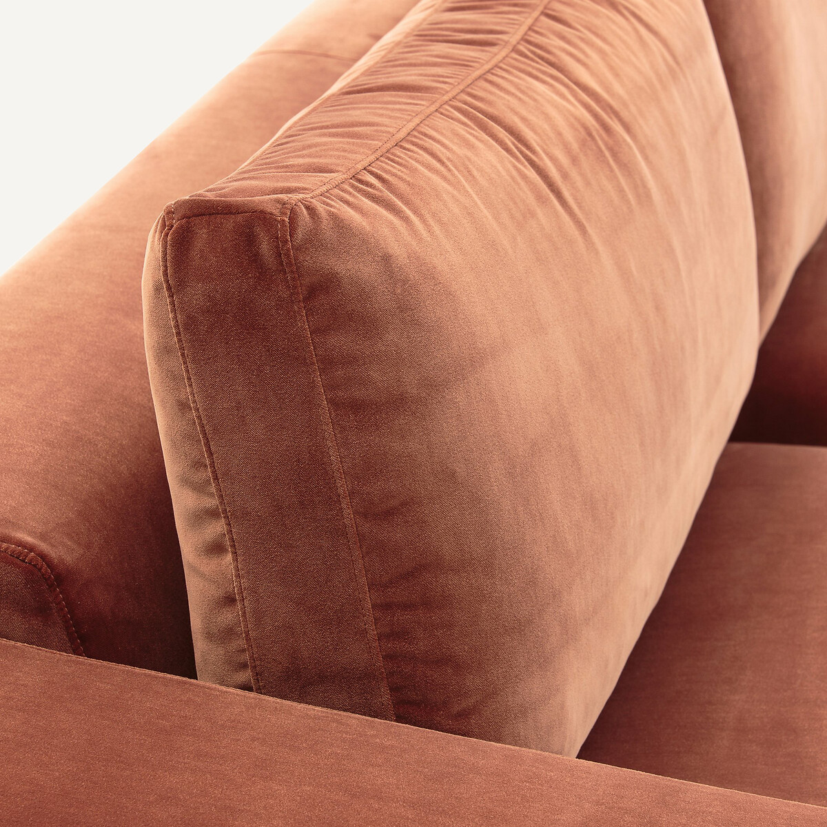 Sofa 3- of 4-zits, fluweel, Skander terracotta, AM.PM