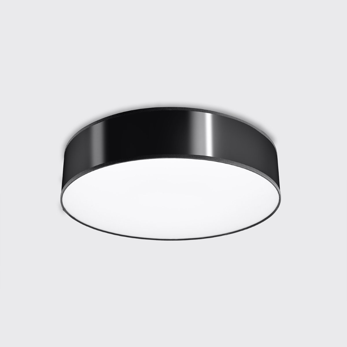 Plafonnier PVC Noir E27 4 Arena noir, EDEN