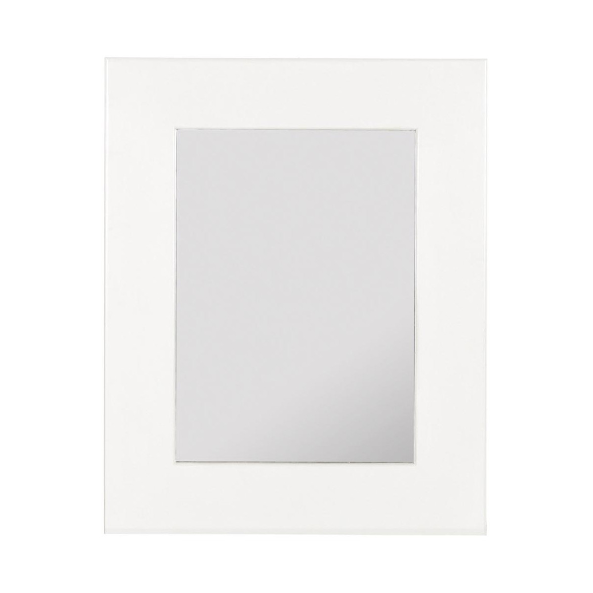 Grand miroir blanc, DECORATION D’AUTREFOIS