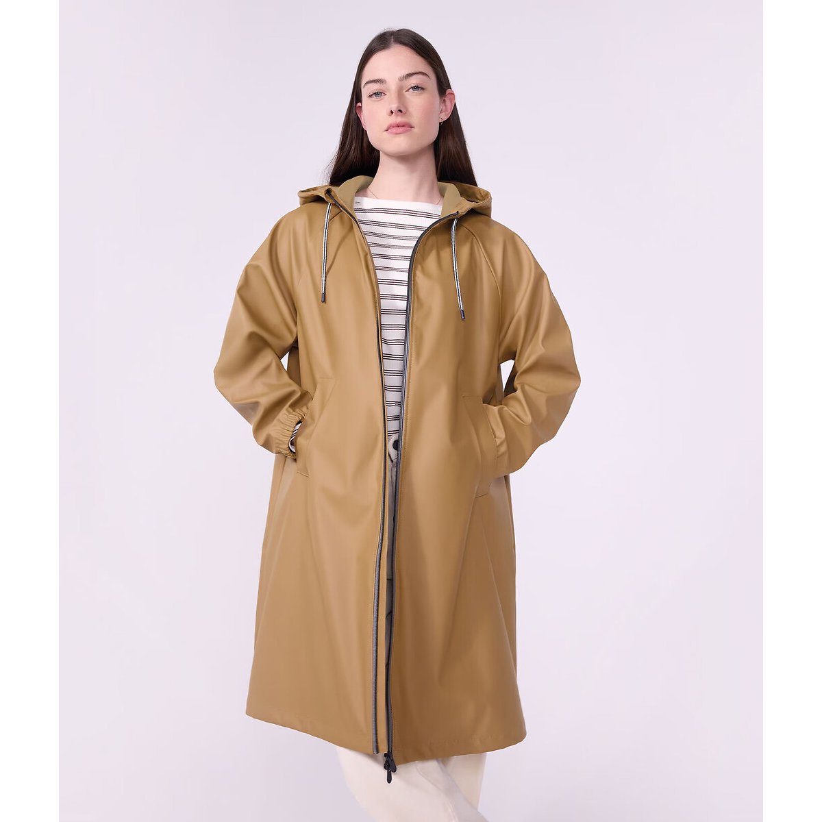 Ciré long bicolore beige, PETIT BATEAU