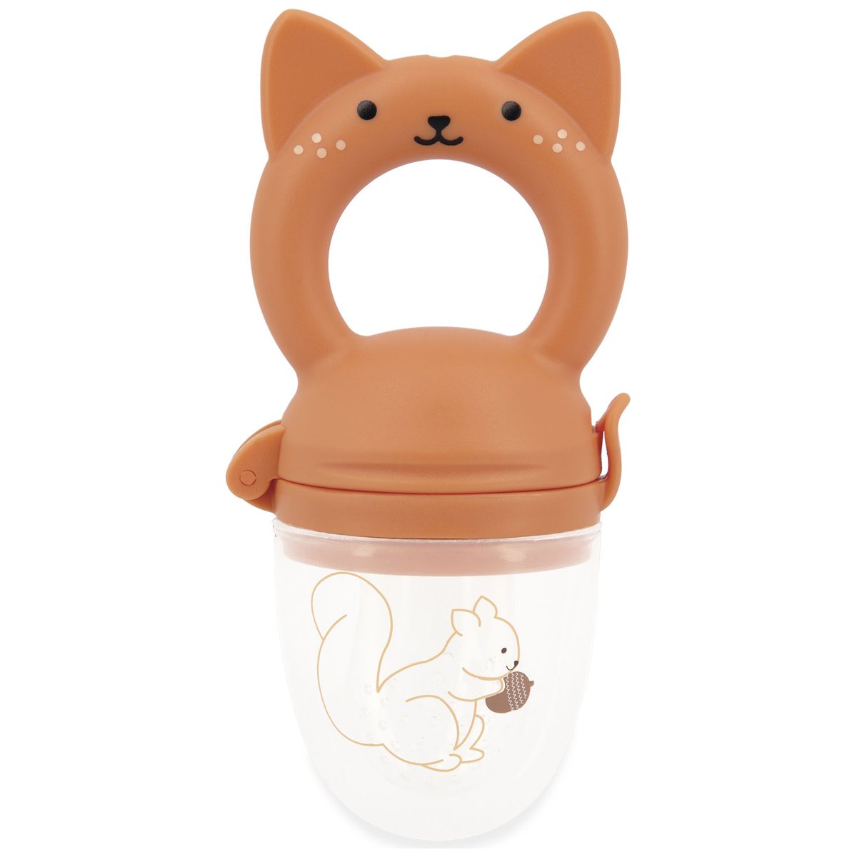 Coffret bavoir et grignoteuse beige, marron, KALOO