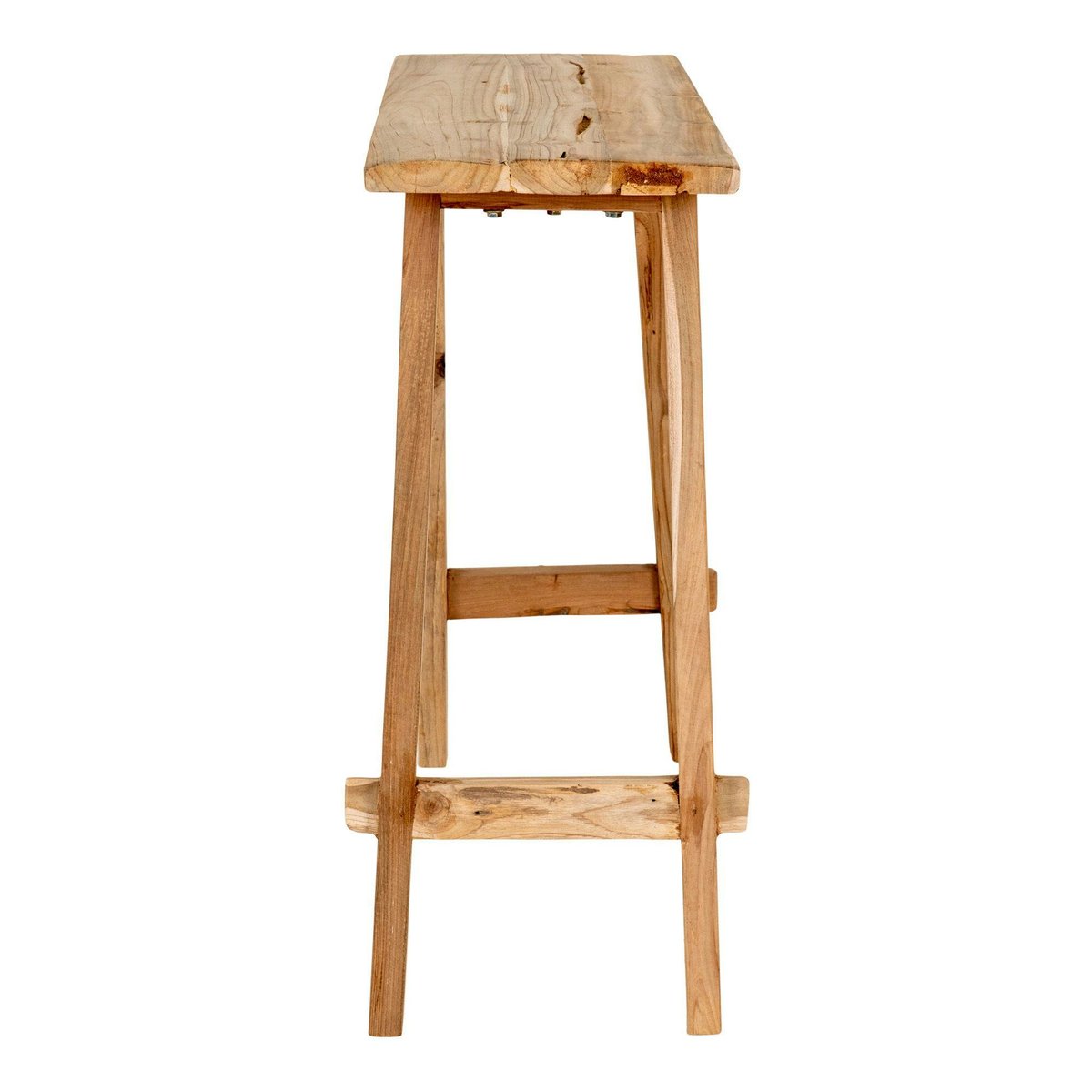 Console entrée rustique - bois clair, pieds tréteaux MENDOZA bois naturel, PIER IMPORT