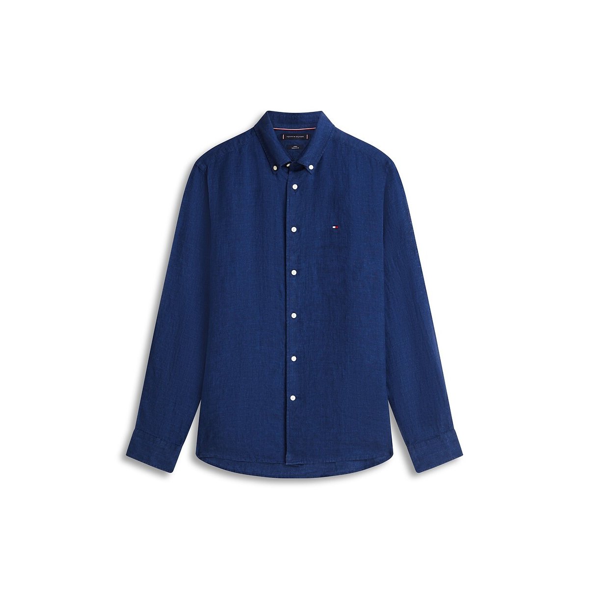 Camicia in lino blu marino, TOMMY HILFIGER