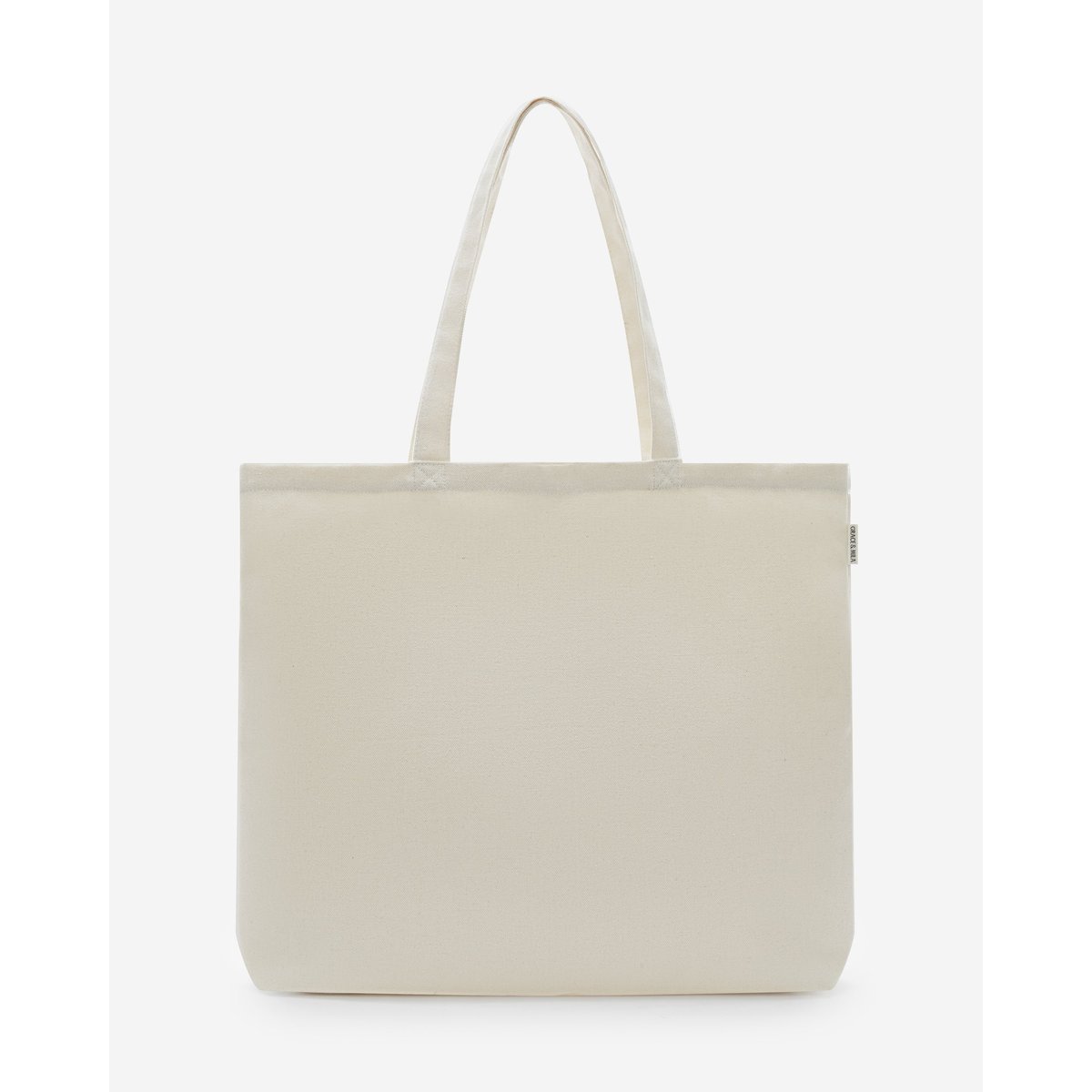 Tote bag large en toile à broderie ecru Brave ecru, GRACE & MILA
