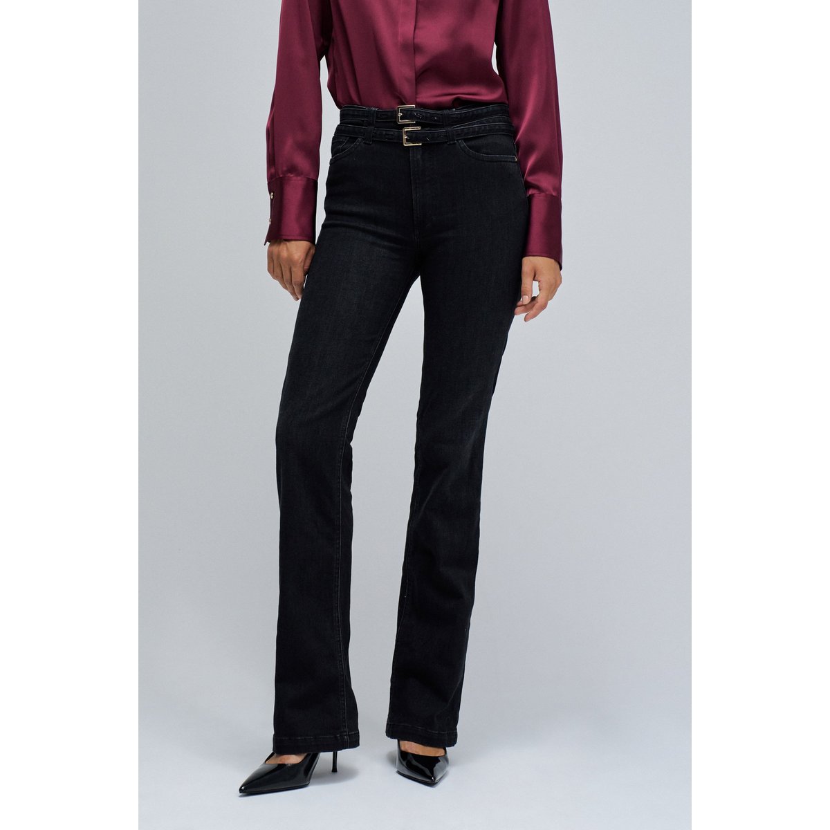 JEAN DESTINY PUSH UP BOOTCUT noir, SALSA JEANS