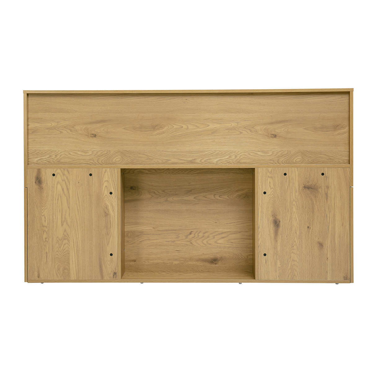 Tête de lit avec rangements finition bois chêne L170 cm SELENE chêne clair, MILIBOO
