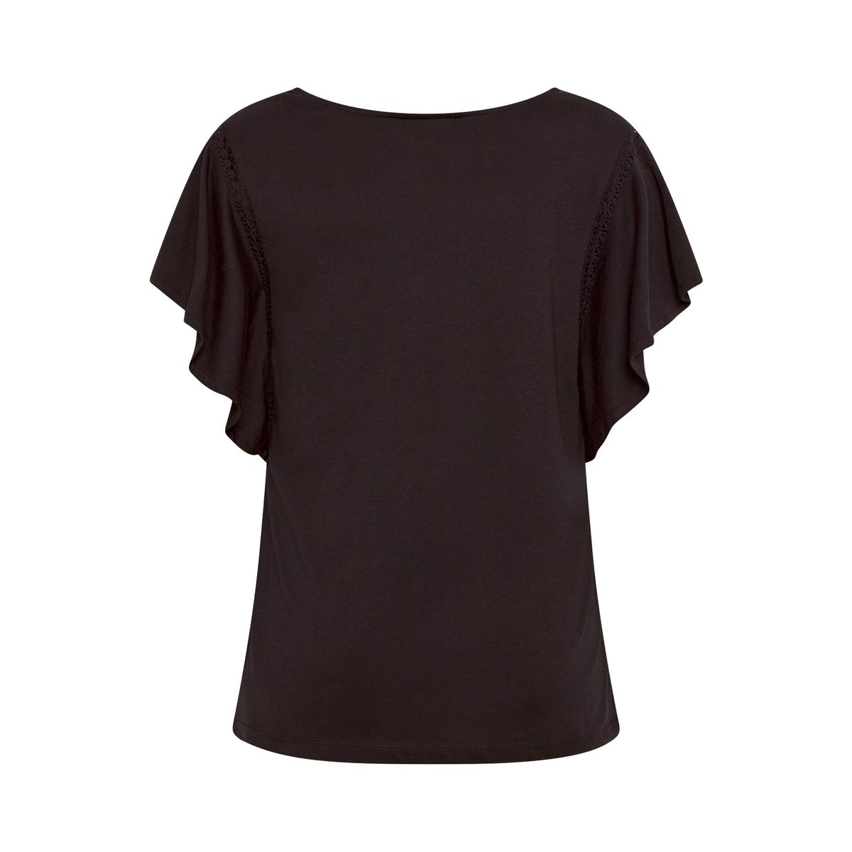 T-shirt basique à encolure en v molé, CARTOON