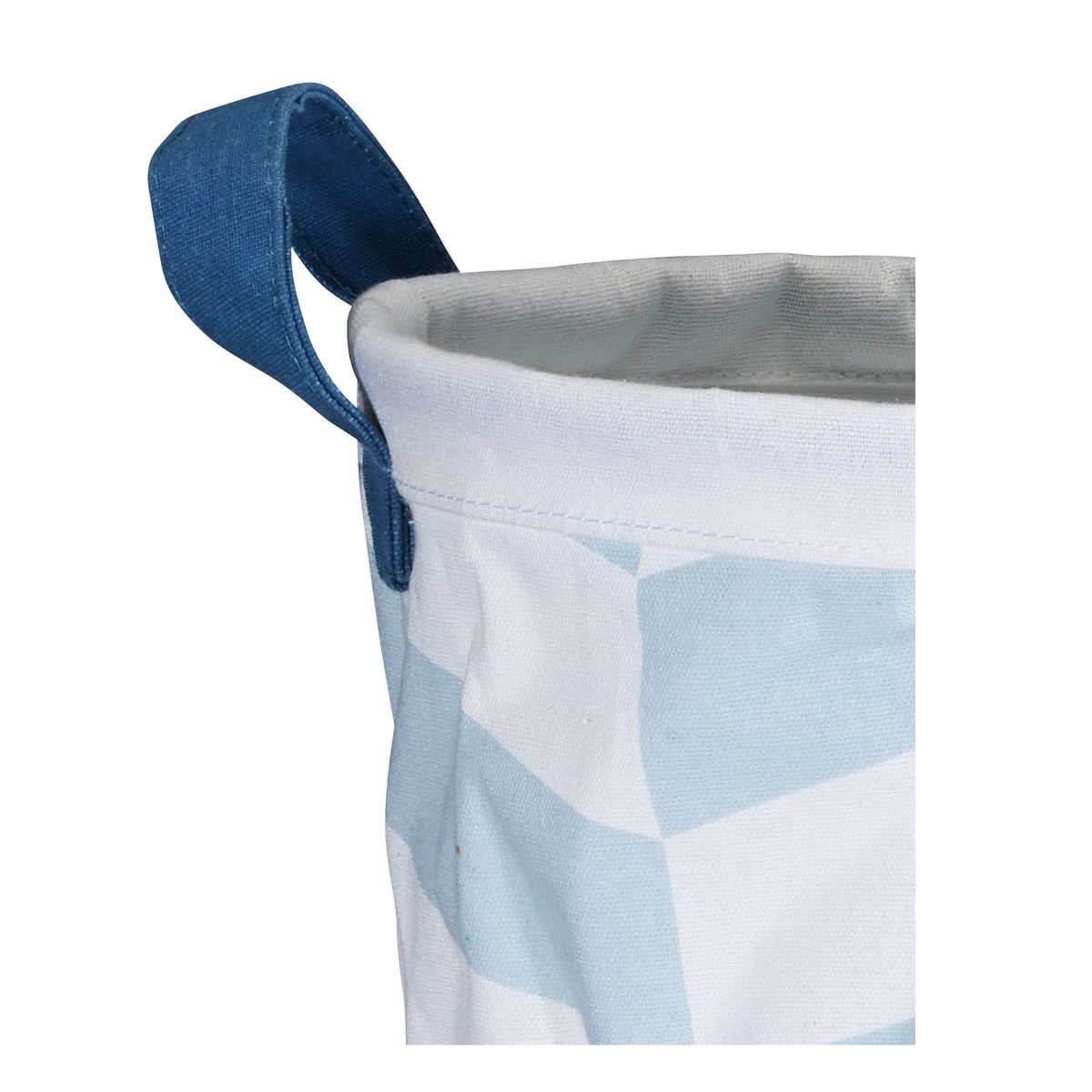 Panière de rangement en tissu bleu, SAUTHON