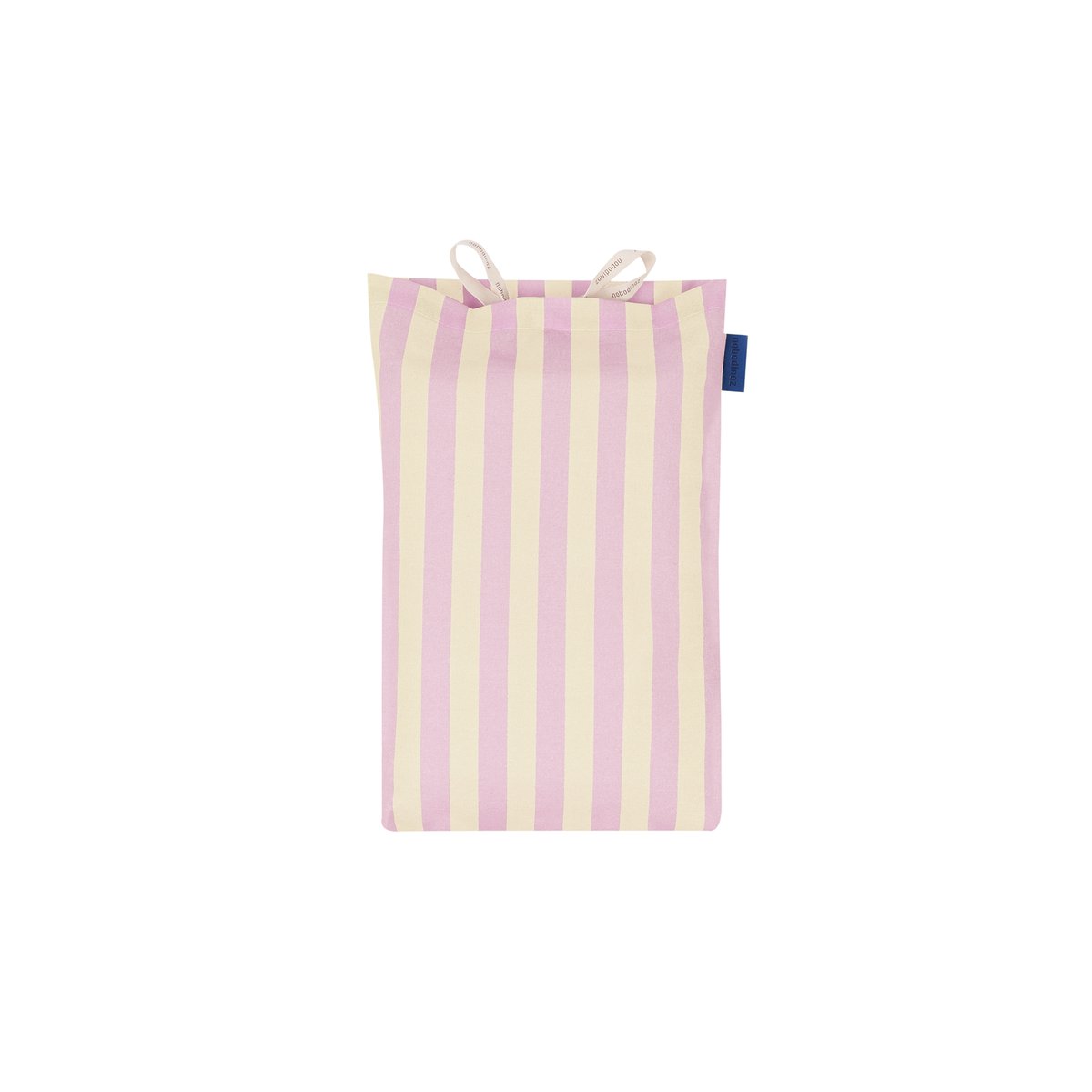 Housse de couette lit individuel Sheldon rayures roses, NOBODINOZ