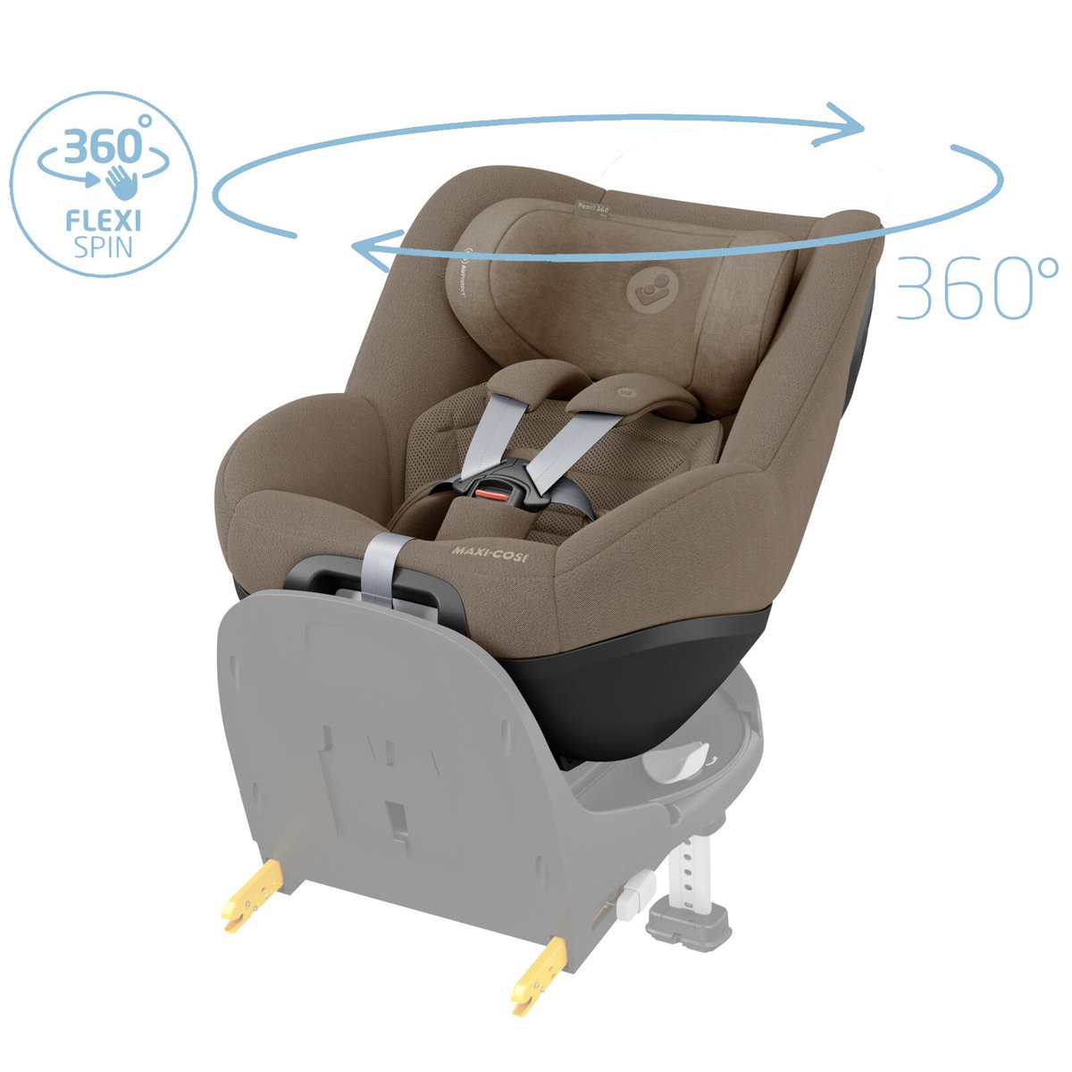 Pack Cosi Pebble Pro 2 + Pearl 360 Pro 2 + Embase FamilyFix 360 Pro truffle, MAXI COSI
