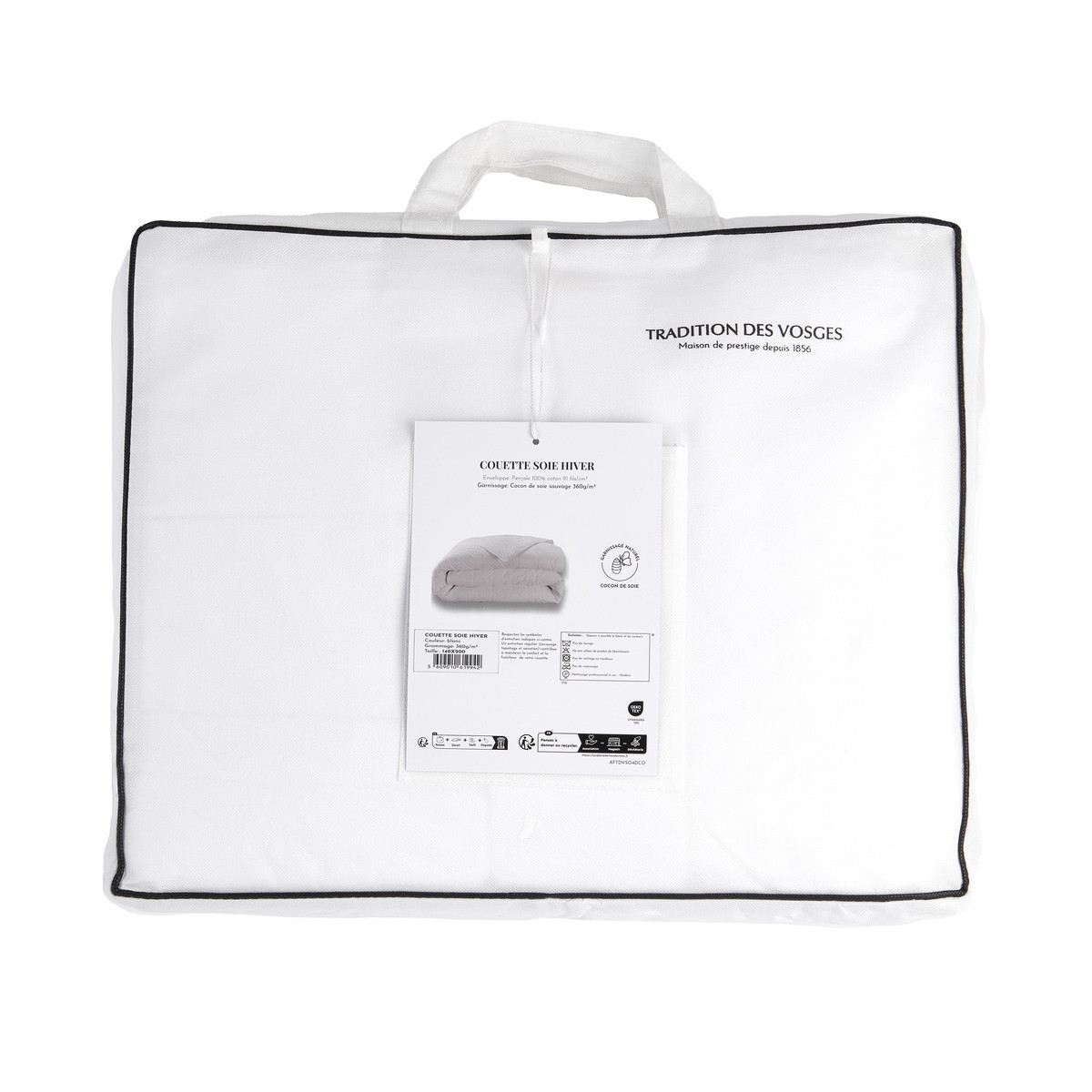 Couette Hiver - Soie blanc, TRADITION DES VOSGES