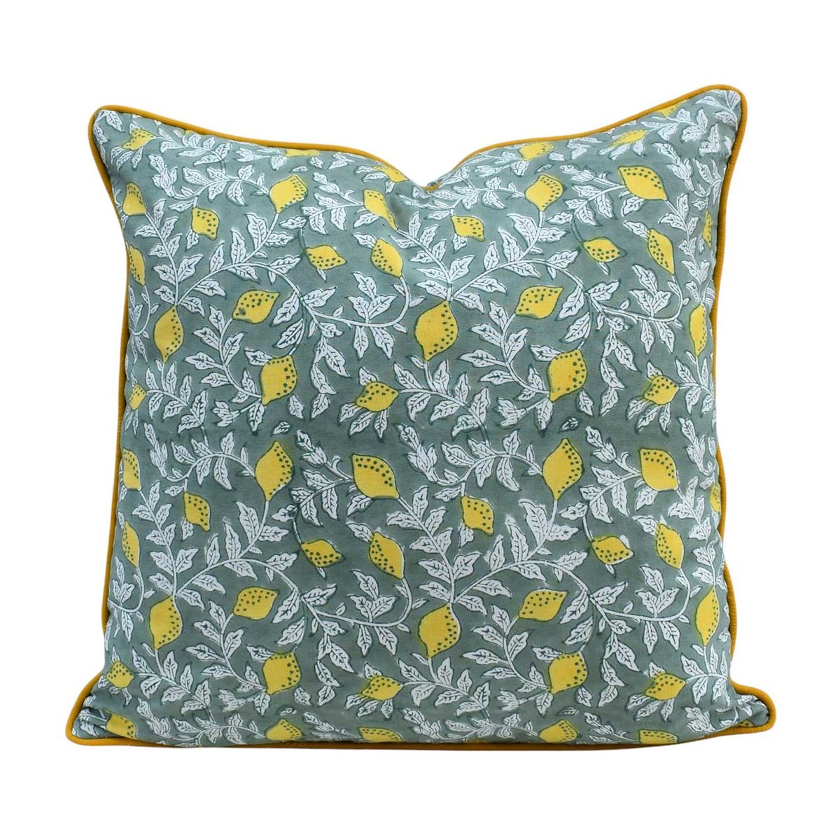 Housse de coussin Lemon Green vert, jaune, blanc, ARCHIV