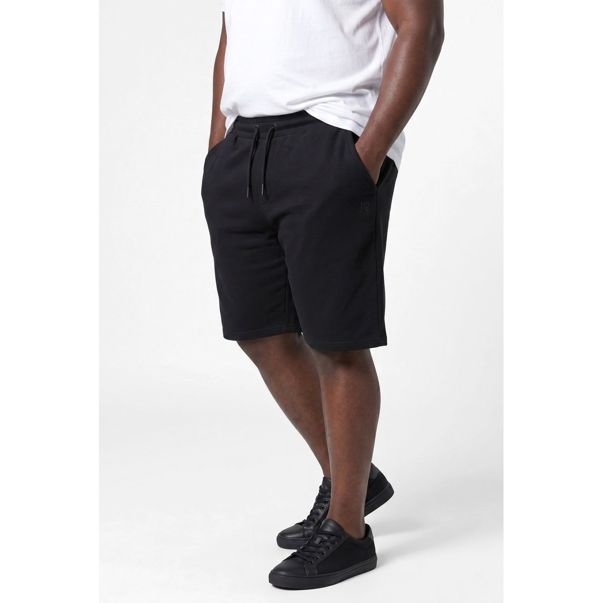 Bermuda en molleton, 3 poches noir, JP1880